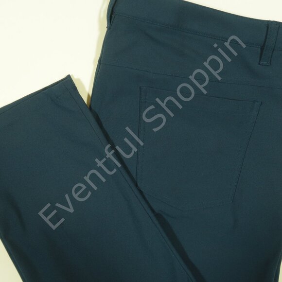 Lululemon ABC Pants Mens 38 Blue Classic Fit Warpstreme Chinos - Picture 1 of 6